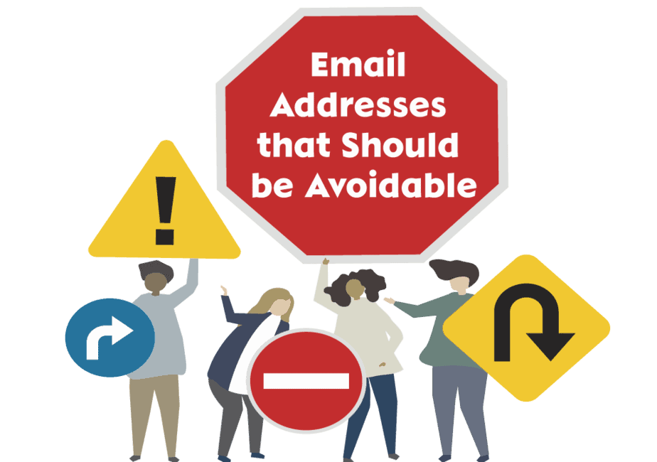 Email Addresses that Should be Avoidable
